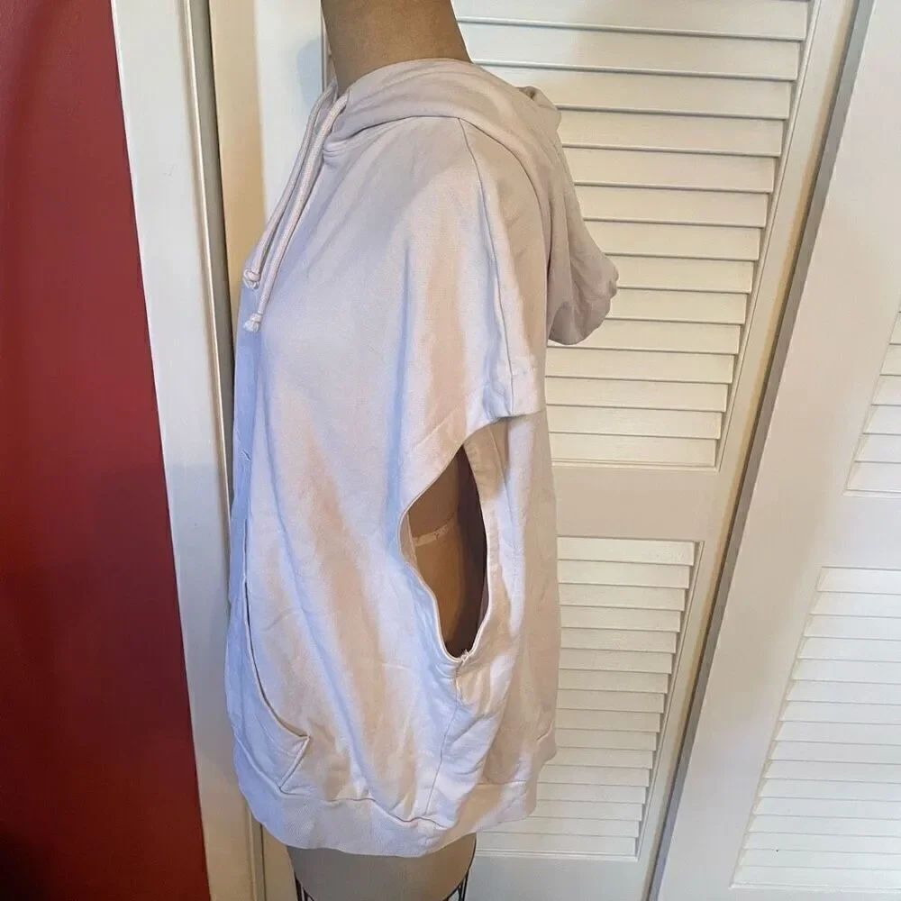 H&M | pale pink oversized sleeveless hoodie XL - Picture 7 of 7